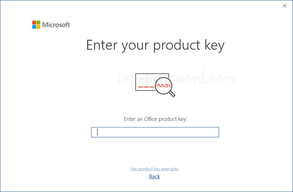 Enter Product Key